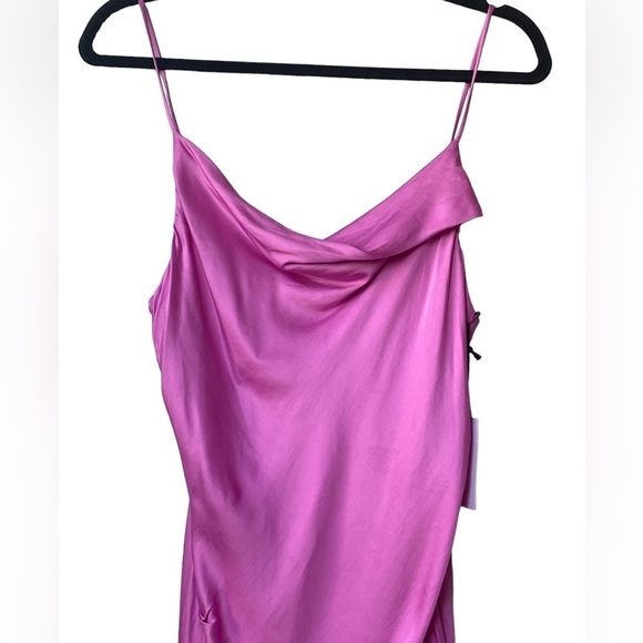 Astr Pink Satin Mini Dress - Picture 5 of 11